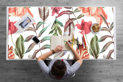 Tapete para secretária Plantas e folhas