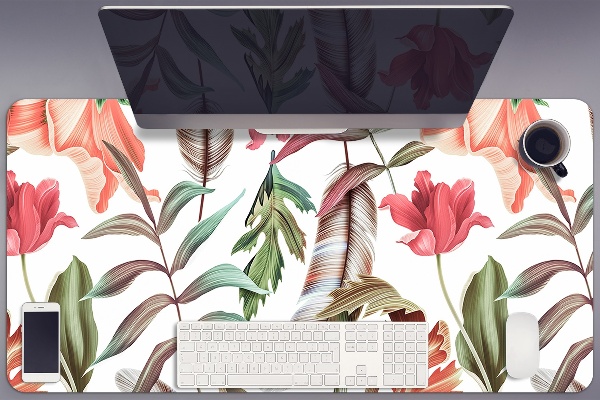 Tapete para secretária Plantas e folhas