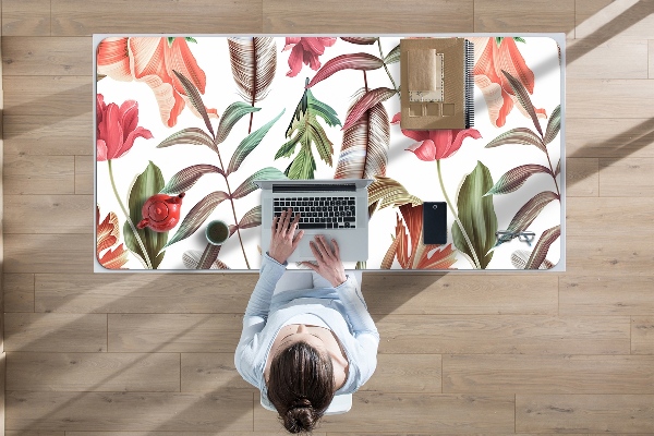 Tapete para secretária Plantas e folhas