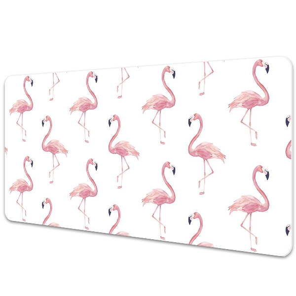 Tapete para secretária Flamingos