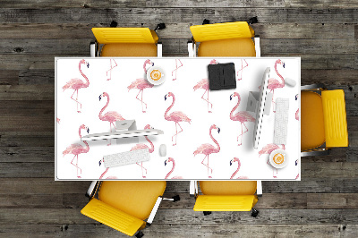 Tapete para secretária Flamingos