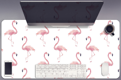 Tapete para secretária Flamingos
