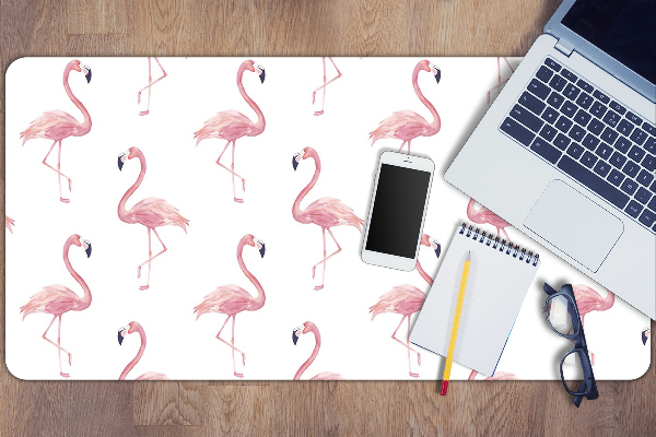 Tapete para secretária Flamingos