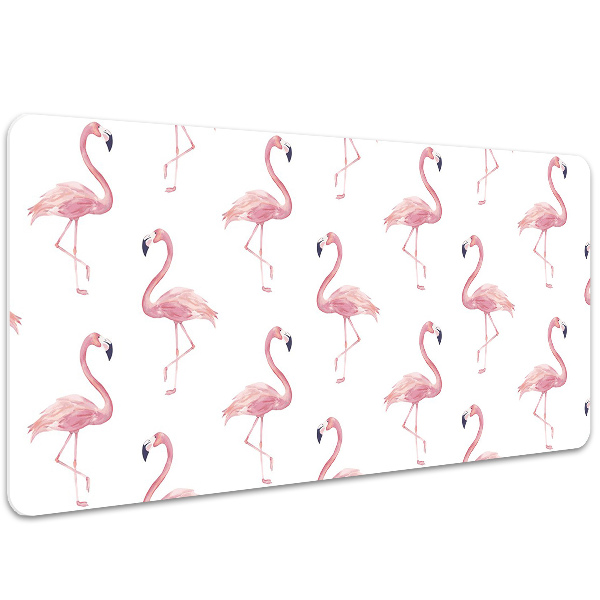 Tapete para secretária Flamingos
