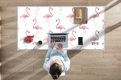 Tapete para secretária Flamingos