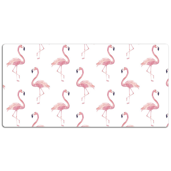 Tapete para secretária Flamingos