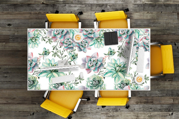 Tapete para secretária Aquarela floral