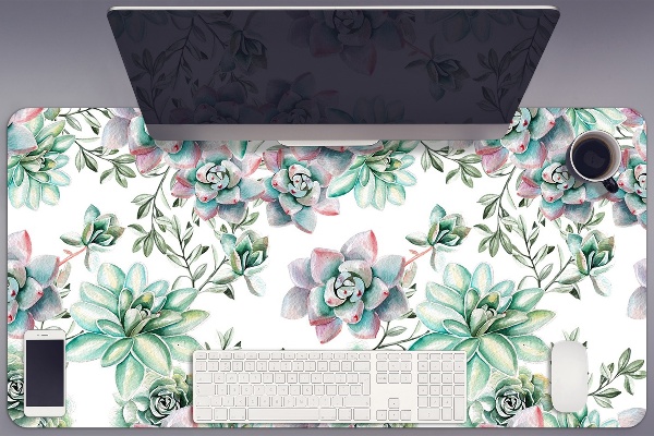 Tapete para secretária Aquarela floral