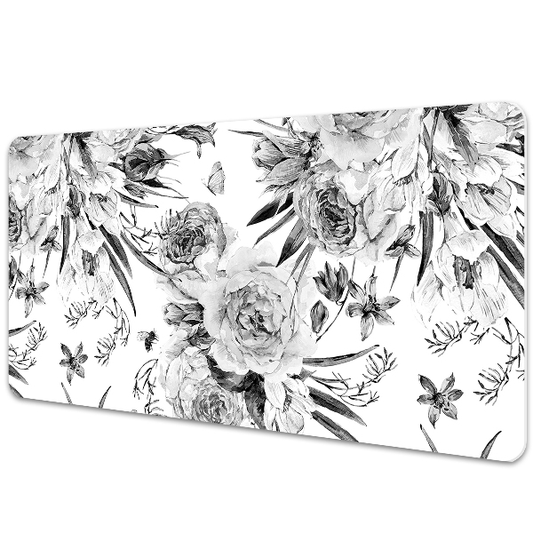 Base de secretária Um buquê de flores