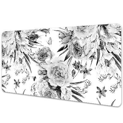 Base de secretária Um buquê de flores