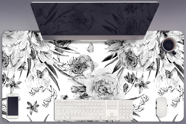 Base de secretária Um buquê de flores