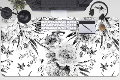 Base de secretária Um buquê de flores