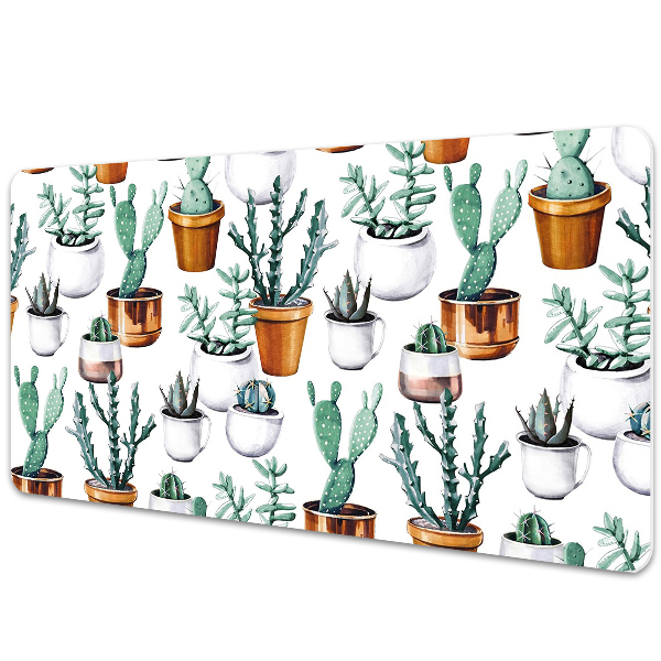Tapete para secretária Cactos em vasos