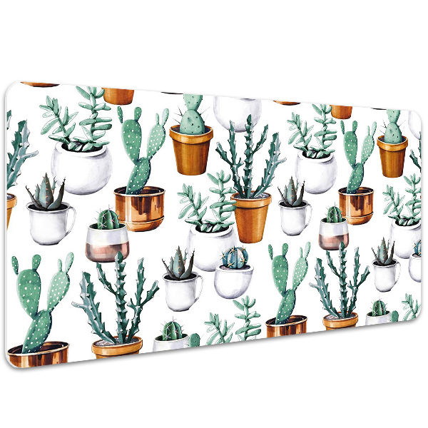 Tapete para secretária Cactos em vasos