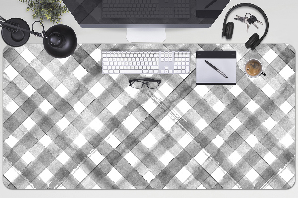 Base de secretária xadrez cinza
