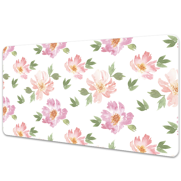 Tapete para secretária Flores em aquarela