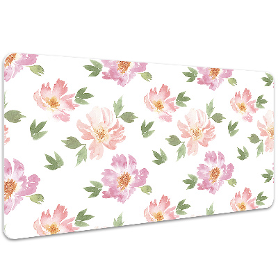 Tapete para secretária Flores em aquarela