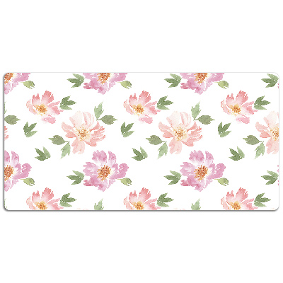 Tapete para secretária Flores em aquarela
