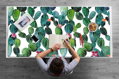 Tapete de secretária Cactos com flores