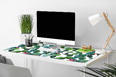 Tapete de secretária Cactos com flores