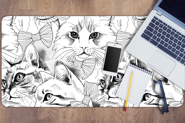 Base de secretária Gatos esboçados