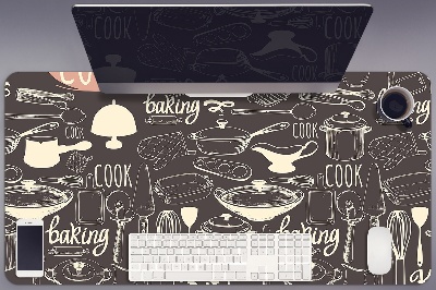 Tapete para secretária Utensílios de cozinha