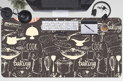 Tapete para secretária Utensílios de cozinha