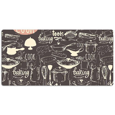 Tapete para secretária Utensílios de cozinha