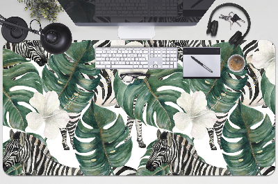 Base de secretária Zebras nas folhas