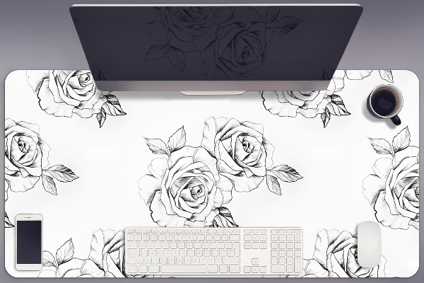 Tapete para secretária Rosas