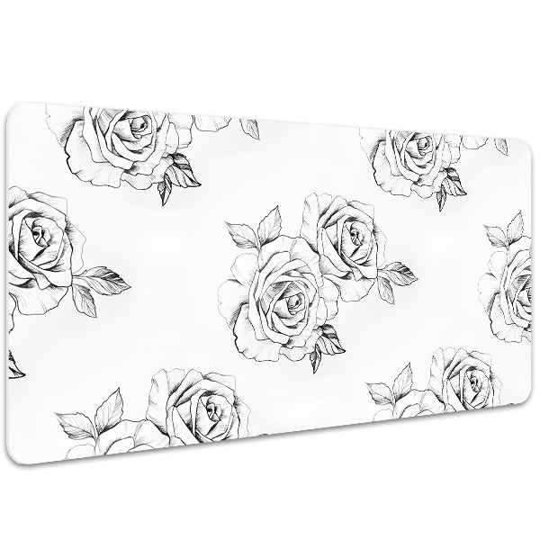 Tapete para secretária Rosas