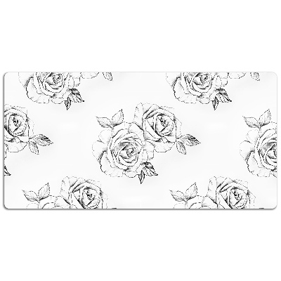 Tapete para secretária Rosas