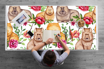 Tapete de secretária Cães Chow Chow
