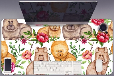 Tapete de secretária Cães Chow Chow