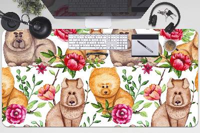 Tapete de secretária Cães Chow Chow