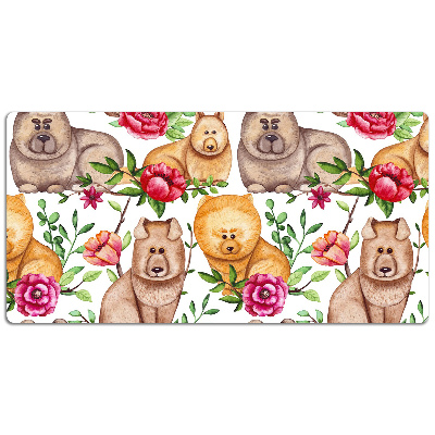 Tapete de secretária Cães Chow Chow
