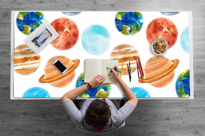 Base de secretária Planetas coloridos