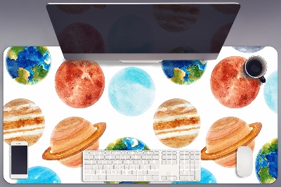 Base de secretária Planetas coloridos