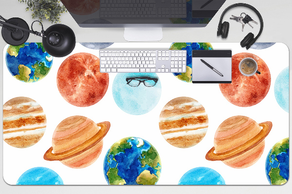 Base de secretária Planetas coloridos