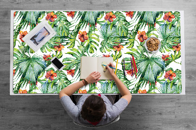 Tapete para secretária folhas havaianas