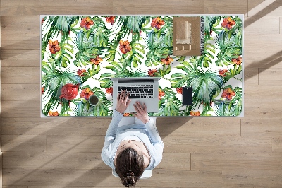 Tapete para secretária folhas havaianas