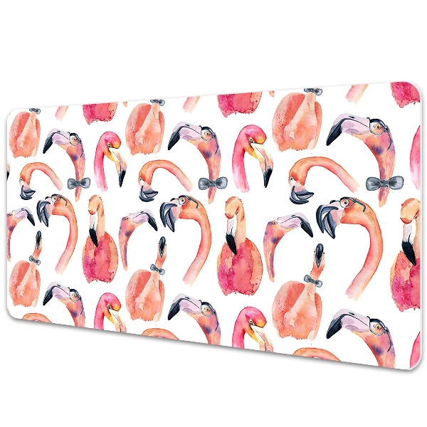 Tapete de secretária Flamingos Loucos