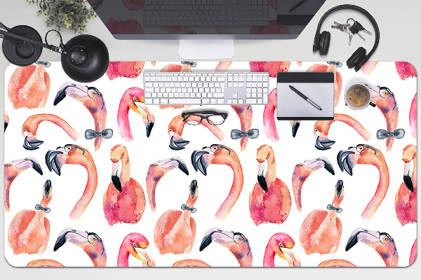 Tapete de secretária Flamingos Loucos