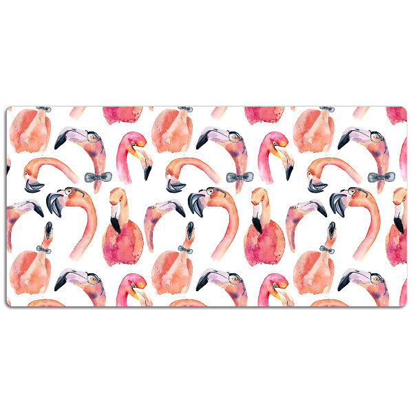 Tapete de secretária Flamingos Loucos