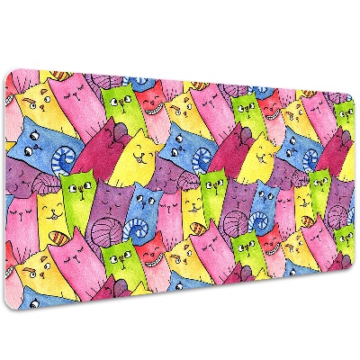 Tapete para secretária Gatos felizes