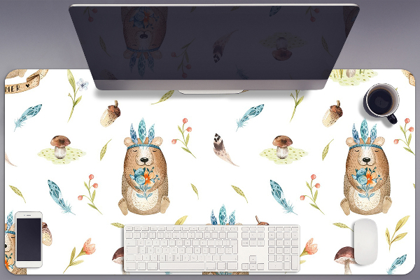 Base de secretária Urso de pelúcia indiano