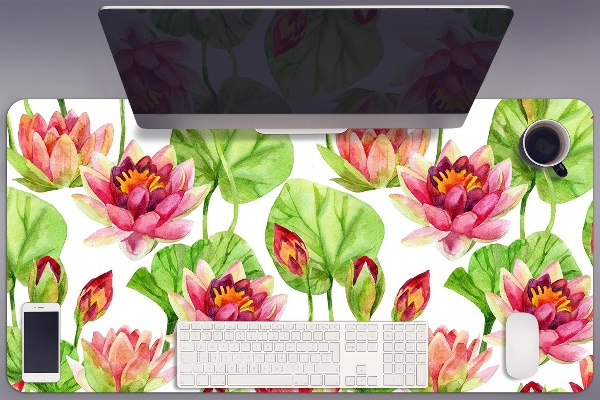 Tapete para secretária Folhas de flor de lótus