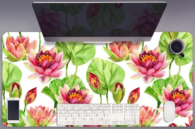 Tapete para secretária Folhas de flor de lótus