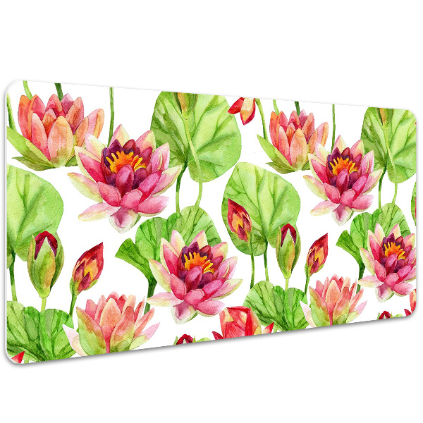 Tapete para secretária Folhas de flor de lótus