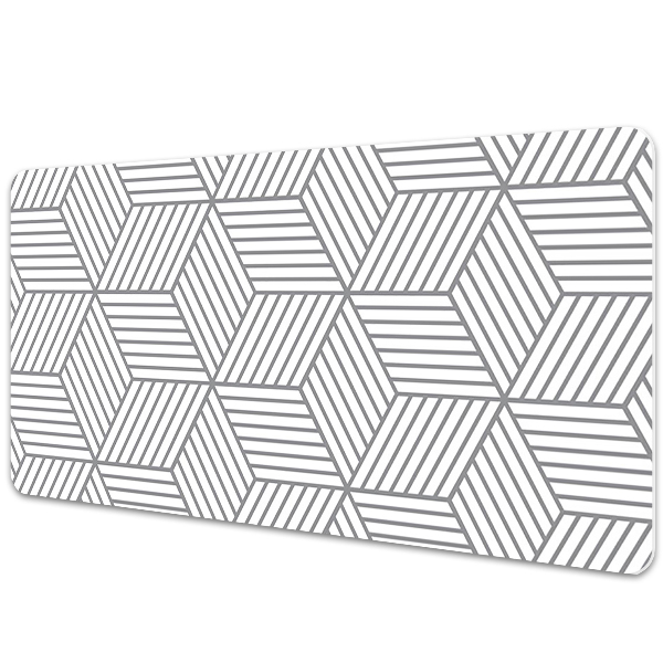 Base de secretária Cubos 3D cinza